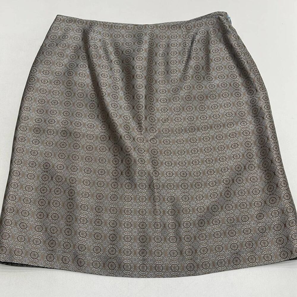 THE LIMITED Women’s 4 Brown Blue Satin Skirt